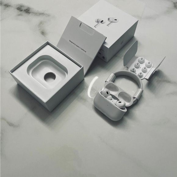 AirPods with case and charger